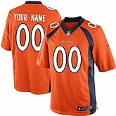 Customized Men Denver Broncos Orange Team Color Nike Game Stitched Jersey,baseball caps,new era cap wholesale,wholesale hats